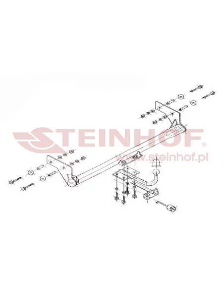 Hak holowniczy Steinhof R-070 do Renault Kangoo