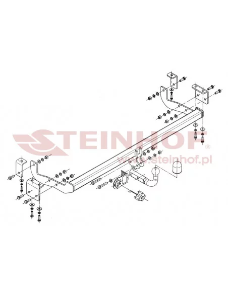 Hak holowniczy Steinhof R-073 do Renault Kangoo
