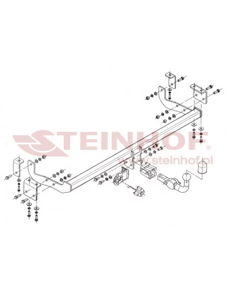 Hak holowniczy Steinhof R-074 do Renault Kangoo Z.E.