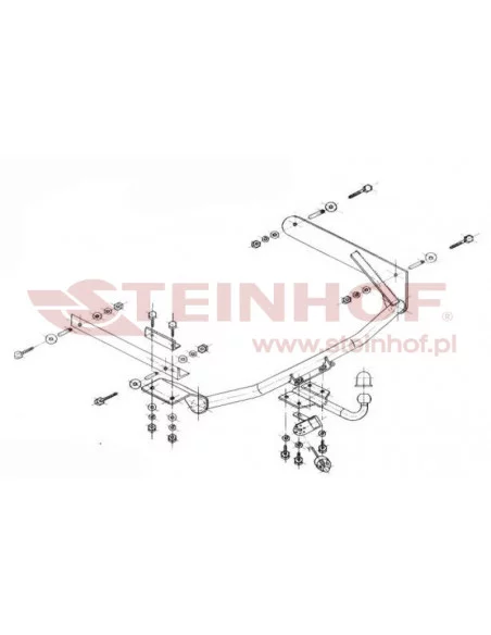 Hak holowniczy Steinhof R-075 do Renault Laguna