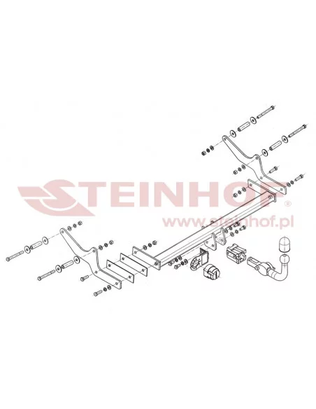 Hak holowniczy Steinhof R-083 do Renault Laguna