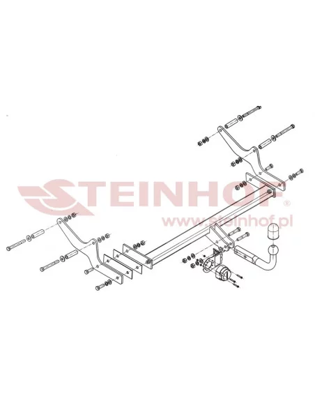 Hak holowniczy Steinhof R-089 do Renault Laguna