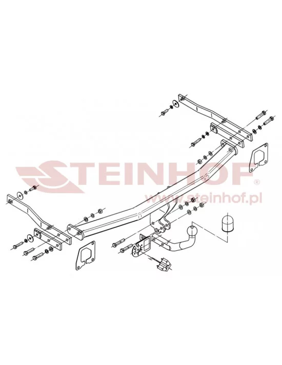 Hak holowniczy Steinhof R-108 do Renault Megane Hak holowniczy Steinhof R-108 do Renault Megane