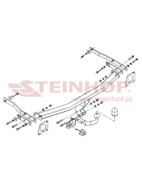 Hak holowniczy Steinhof R-108 do Renault Megane Hak holowniczy Steinhof R-108 do Renault Megane