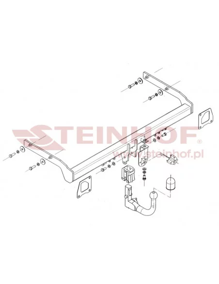 Hak holowniczy Steinhof R-094 do Renault Megane