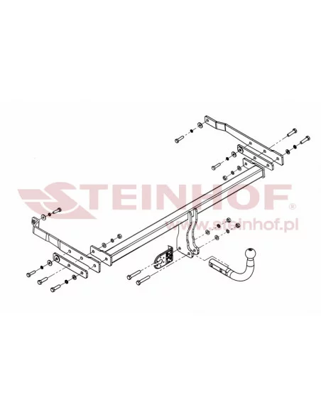Hak holowniczy Steinhof R-112 do Renault Megane Hak holowniczy Steinhof R-112 do Renault Megane