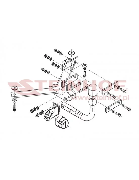Hak holowniczy Steinhof S-014 do SAAB 9-3