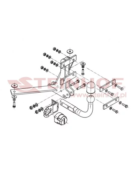 Hak holowniczy Steinhof S-014 do SAAB 9-3