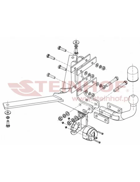 Hak holowniczy Steinhof S-016 do SAAB 9-3