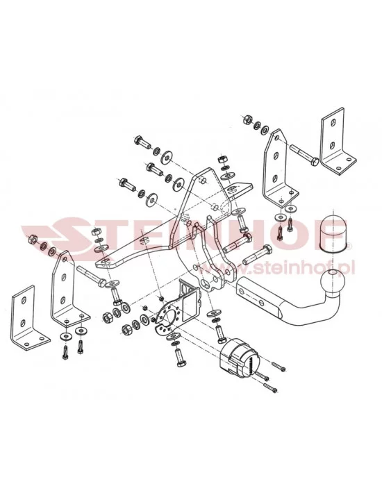 Hak holowniczy Steinhof S-018 do SAAB 9-5