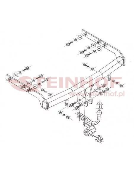 Hak holowniczy Steinhof V-117 do Seat Alhambra