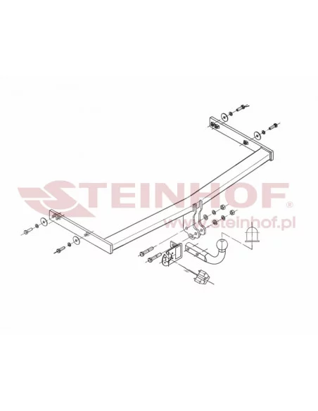 Hak holowniczy Steinhof S-101 do Seat Altea