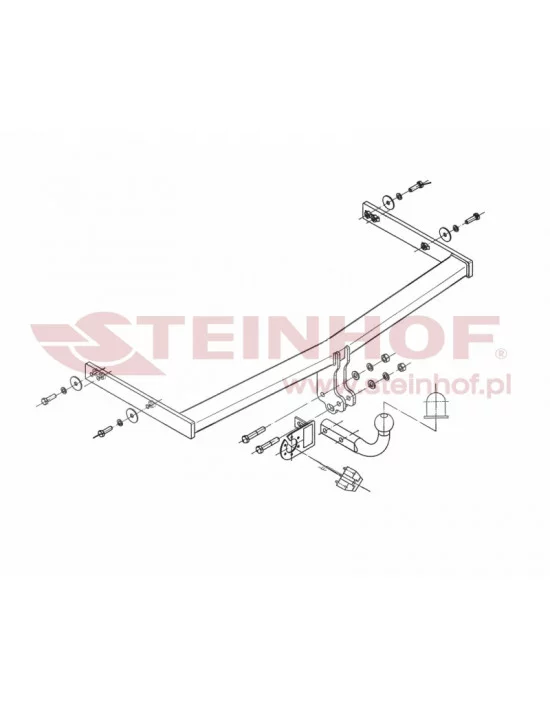 Hak holowniczy Steinhof S-101 do Seat Altea XL