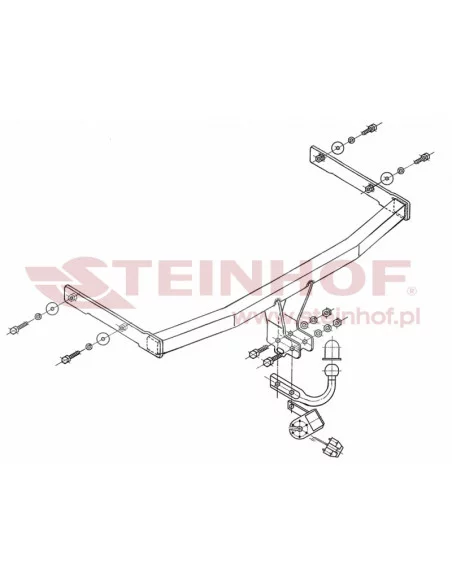 Hak holowniczy Steinhof S-115 do Seat Cordoba