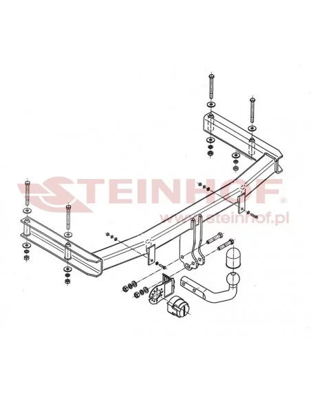 Hak holowniczy Steinhof S-103 do Seat Exeo