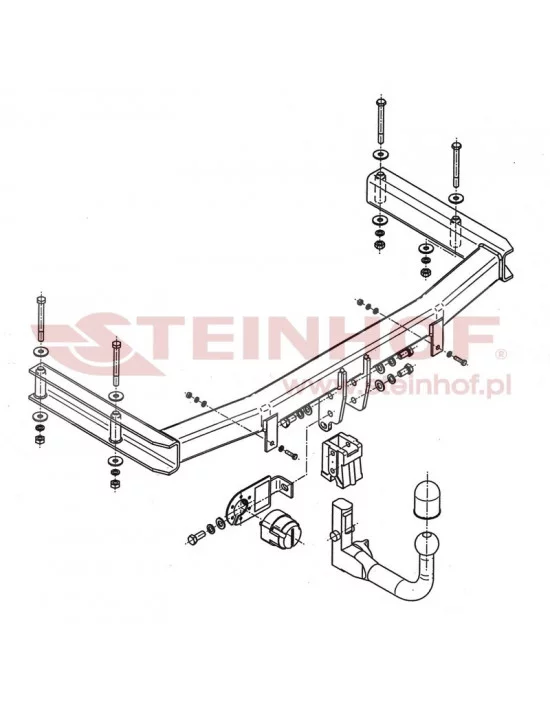 Hak holowniczy Steinhof S-104 do Seat Exeo