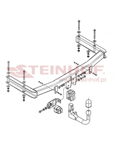 Hak holowniczy Steinhof S-104 do Seat Exeo