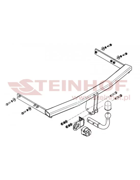 Hak holowniczy Steinhof S-150 do Seat Ibiza