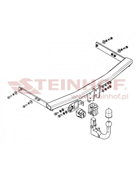 Hak holowniczy Steinhof S-151 do Seat Ibiza