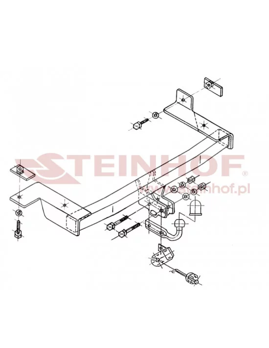 Hak holowniczy Steinhof S-148 do Seat Inca