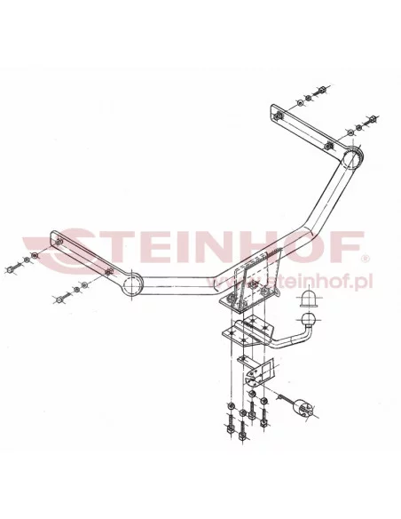 Hak holowniczy Steinhof S-155 do Seat Leon