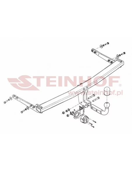 Hak holowniczy Steinhof V-062 do Seat Leon Hak holowniczy Steinhof V-062 do Seat Leon