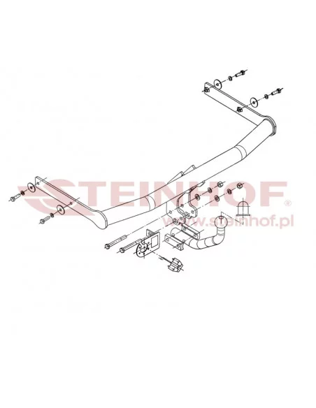 Hak holowniczy Steinhof S-274 do Skoda Fabia