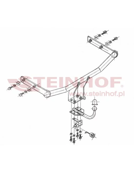 Hak holowniczy Steinhof S-271 do Skoda Fabia