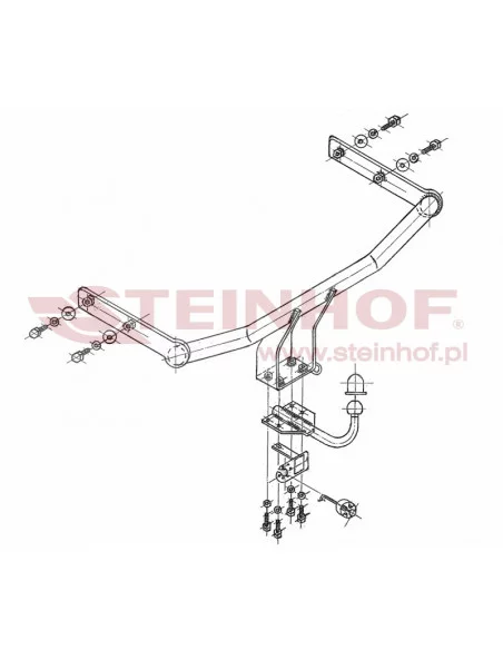 Hak holowniczy Steinhof S-271 do Skoda Fabia