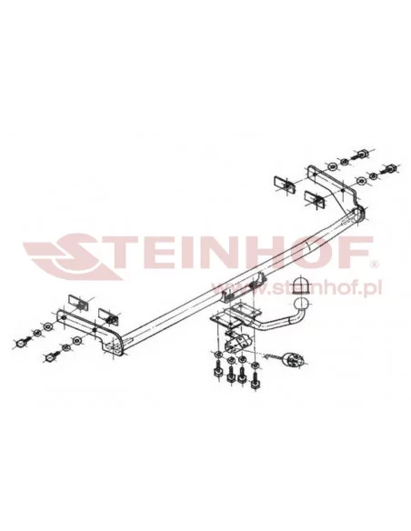 Hak holowniczy Steinhof S-285 do Skoda Felicia