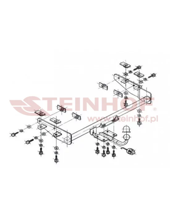 Hak holowniczy Steinhof S-286 do Skoda Felicia