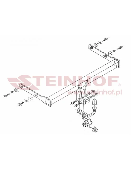 Hak holowniczy Steinhof S-341 do Skoda Octavia