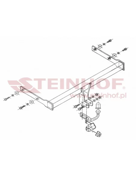 Hak holowniczy Steinhof S-341 do Skoda Octavia