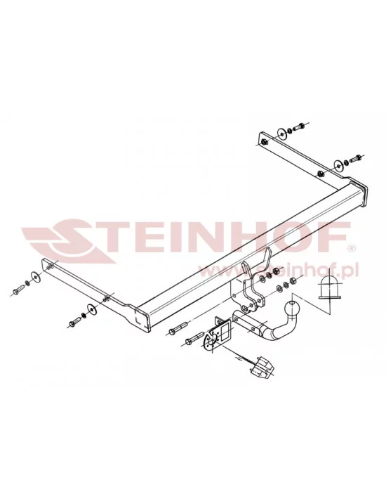 Hak holowniczy Steinhof S-344 do Skoda Octavia
