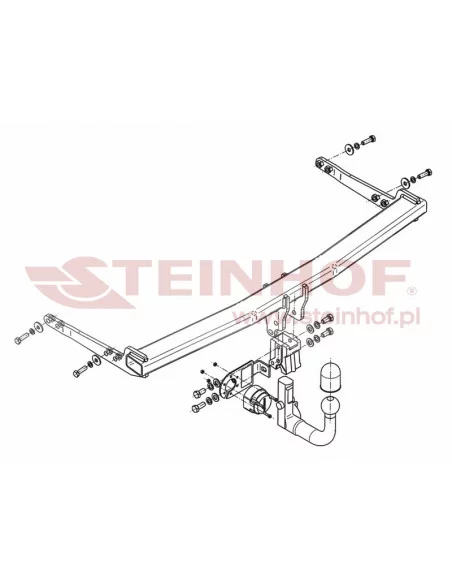Hak holowniczy Steinhof V-063 do Skoda Octavia