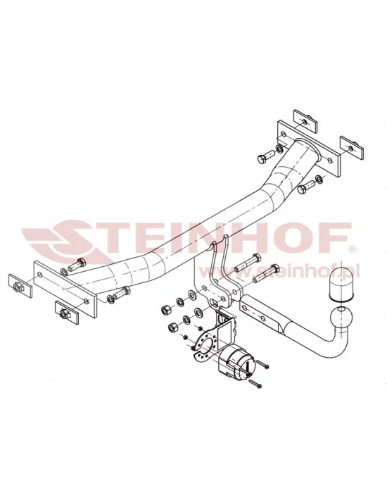 Hak holowniczy Steinhof S-340 do Skoda Felicia Pickup