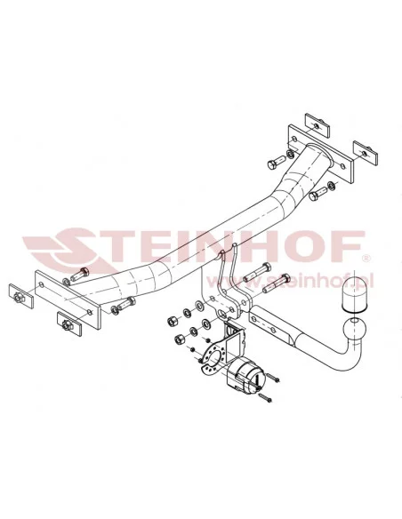 Hak holowniczy Steinhof S-340 do Skoda Felicia Pickup