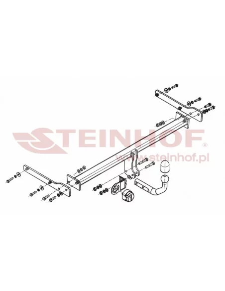 Hak holowniczy Steinhof S-312 do Skoda Rapid Spaceback
