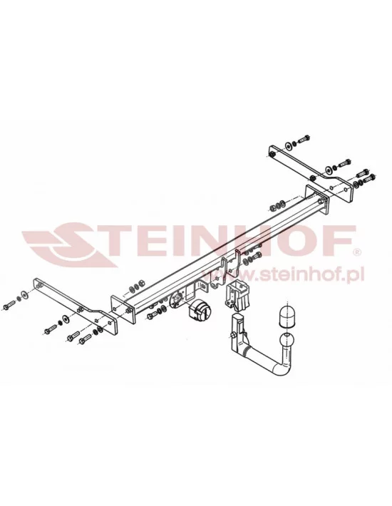 Hak holowniczy Steinhof S-313 do Skoda Rapid Spaceback