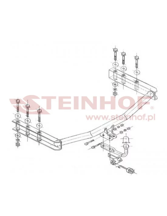 Hak holowniczy Steinhof S-345 do Skoda Superb