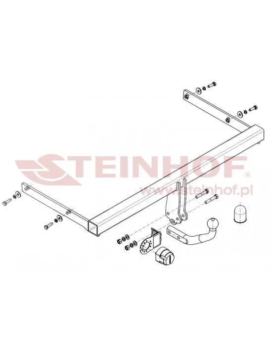 Hak holowniczy Steinhof S-348 do Skoda Superb