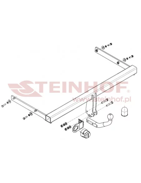 Hak holowniczy Steinhof S-348 do Skoda Superb