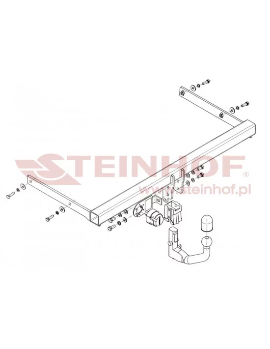 Hak holowniczy Steinhof S-349 do Skoda Superb