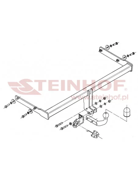 Hak holowniczy Steinhof S-355 do Skoda Yeti