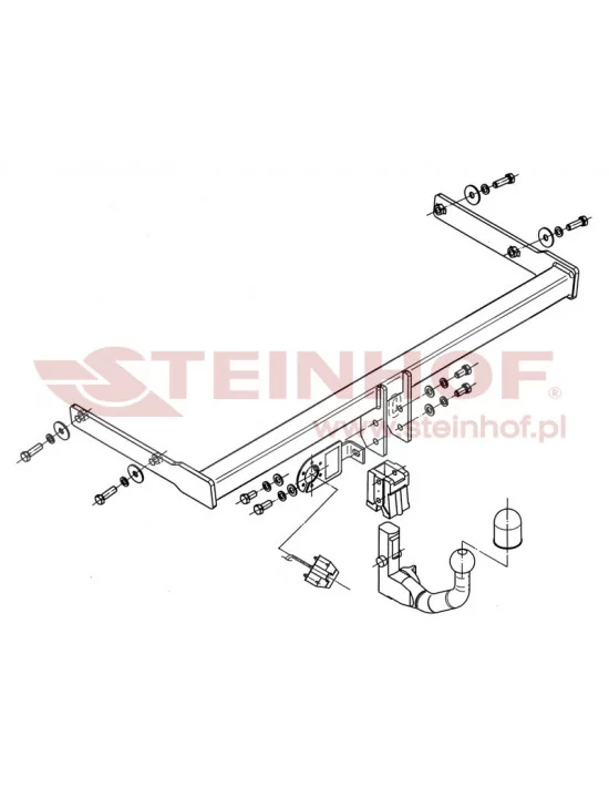 Hak holowniczy Steinhof S-356 do Skoda Yeti