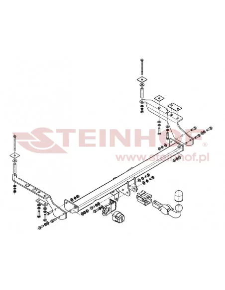 Hak holowniczy Steinhof S-361 do Subaru Forester