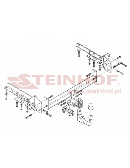 Hak holowniczy Steinhof S-371 do Subaru Forester Hak holowniczy Steinhof S-371 do Subaru Forester