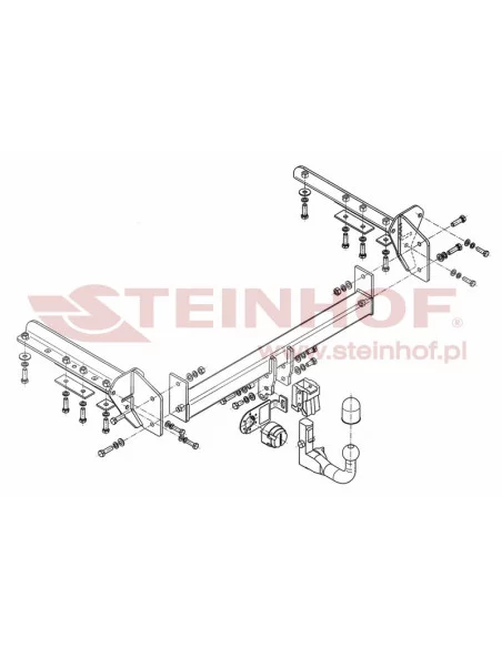 Hak holowniczy Steinhof S-371 do Subaru Forester Hak holowniczy Steinhof S-371 do Subaru Forester