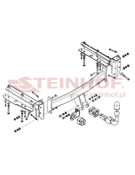 Hak holowniczy Steinhof S-363 do Subaru Legacy