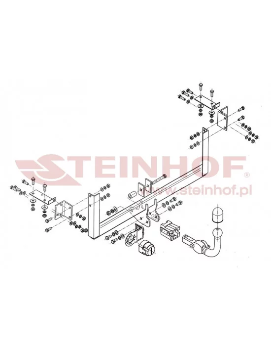 Hak holowniczy Steinhof S-377 do Suzuki Alto